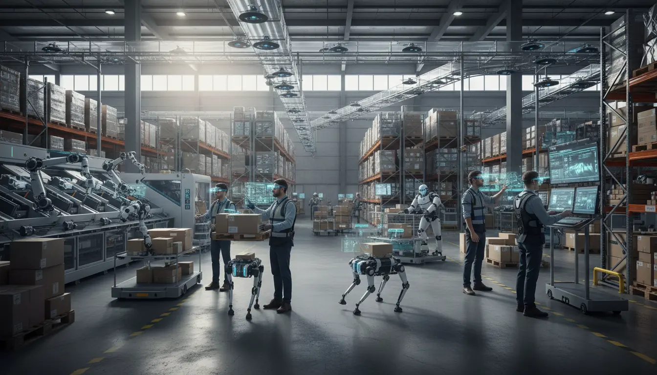 AI Future Human Augmented Warehouse
