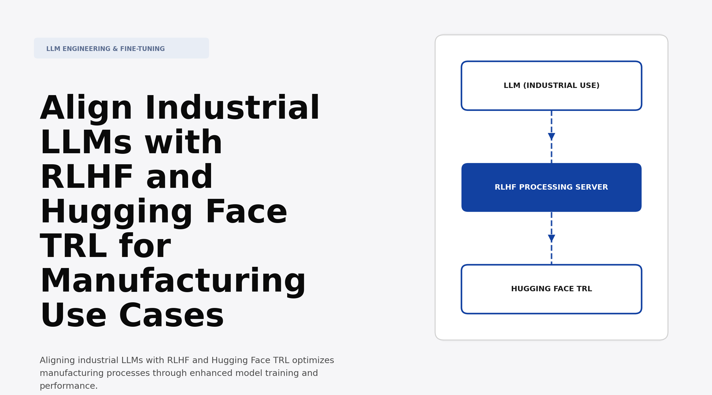 Align Industrial LLMs with RLHF and Hugging Face TRL for Manufacturing Use Cases