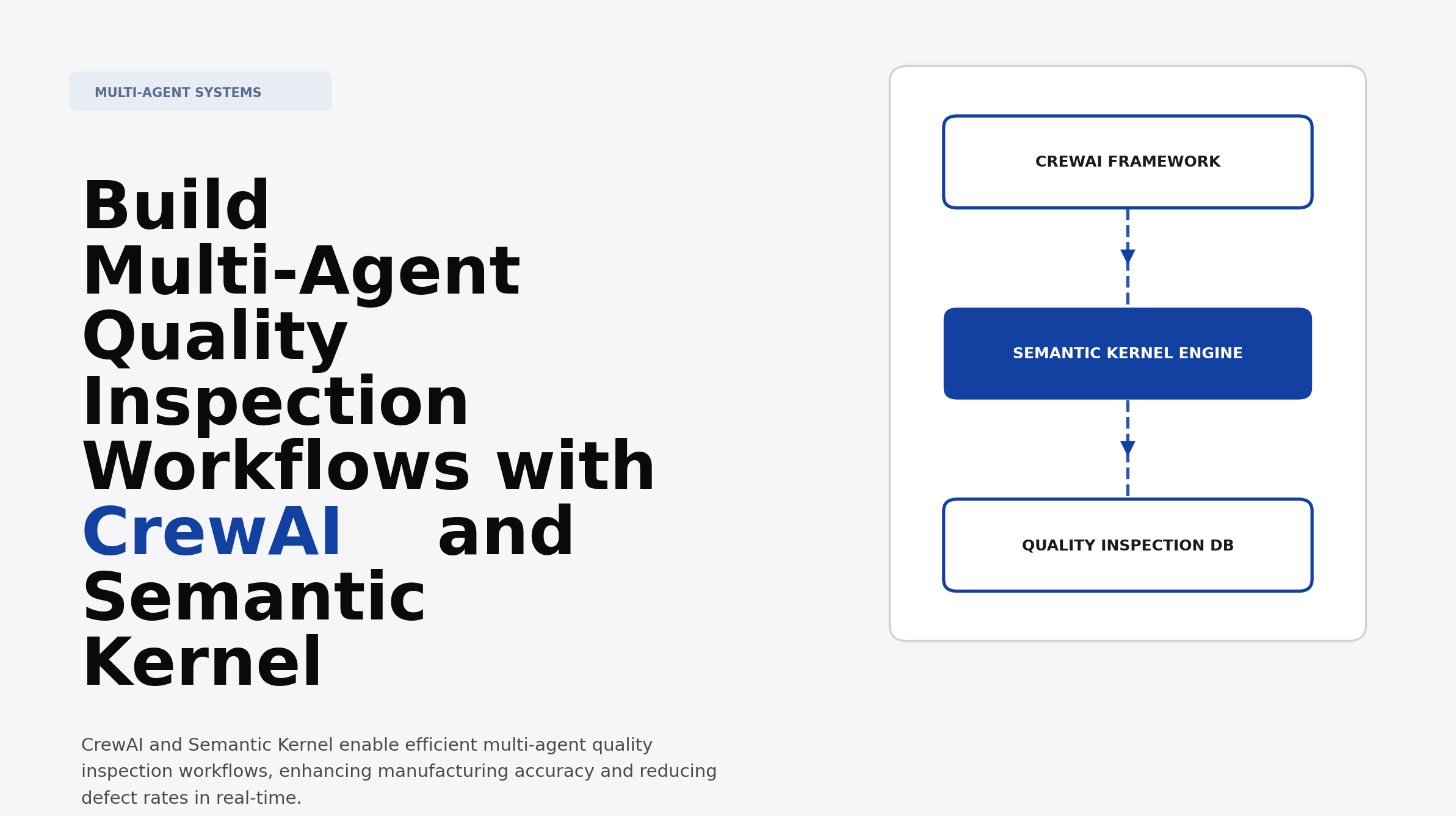 Build Multi-Agent Quality Inspection Workflows with CrewAI and Semantic Kernel