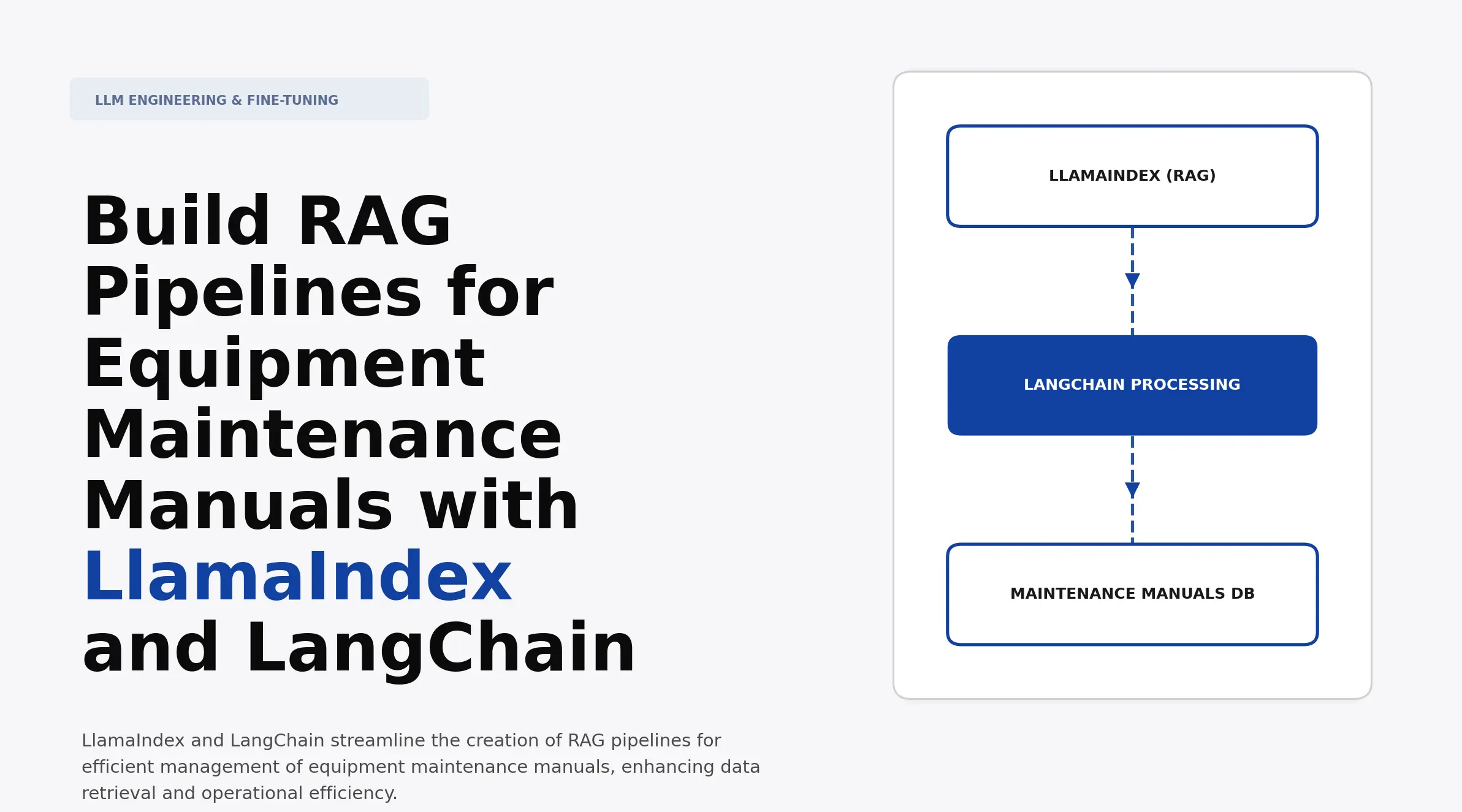 Build RAG Pipelines for Equipment Maintenance Manuals with LlamaIndex ...