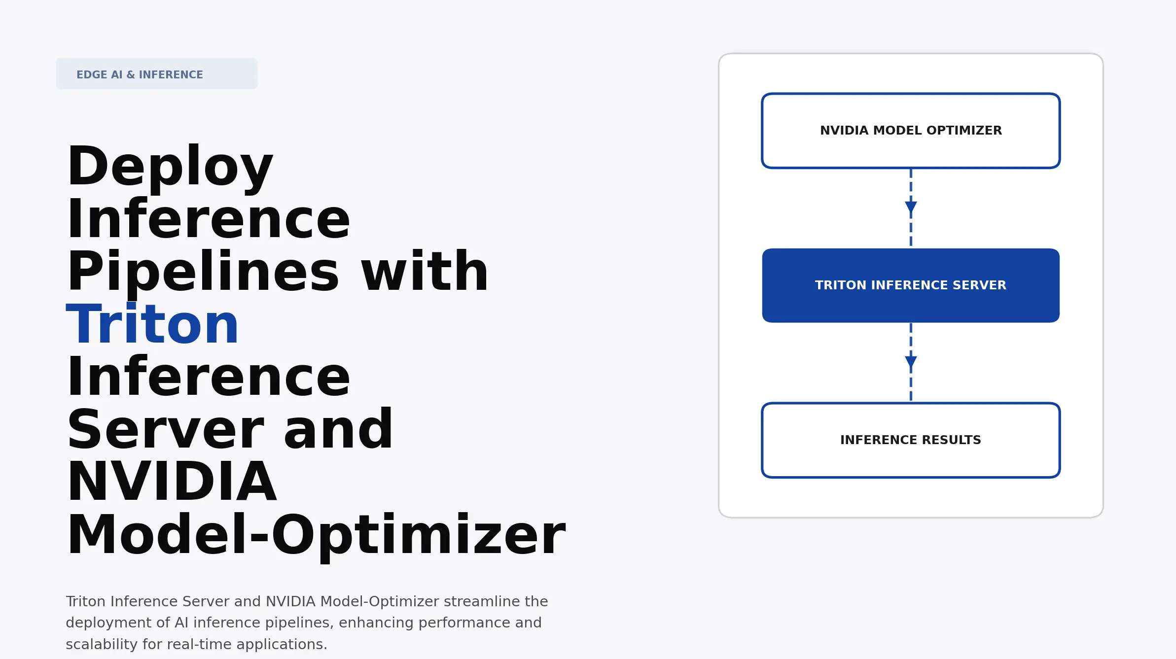 Tensorflow Inference Deploy Inference Pipelines with Triton Inference Server and NVIDIA ...