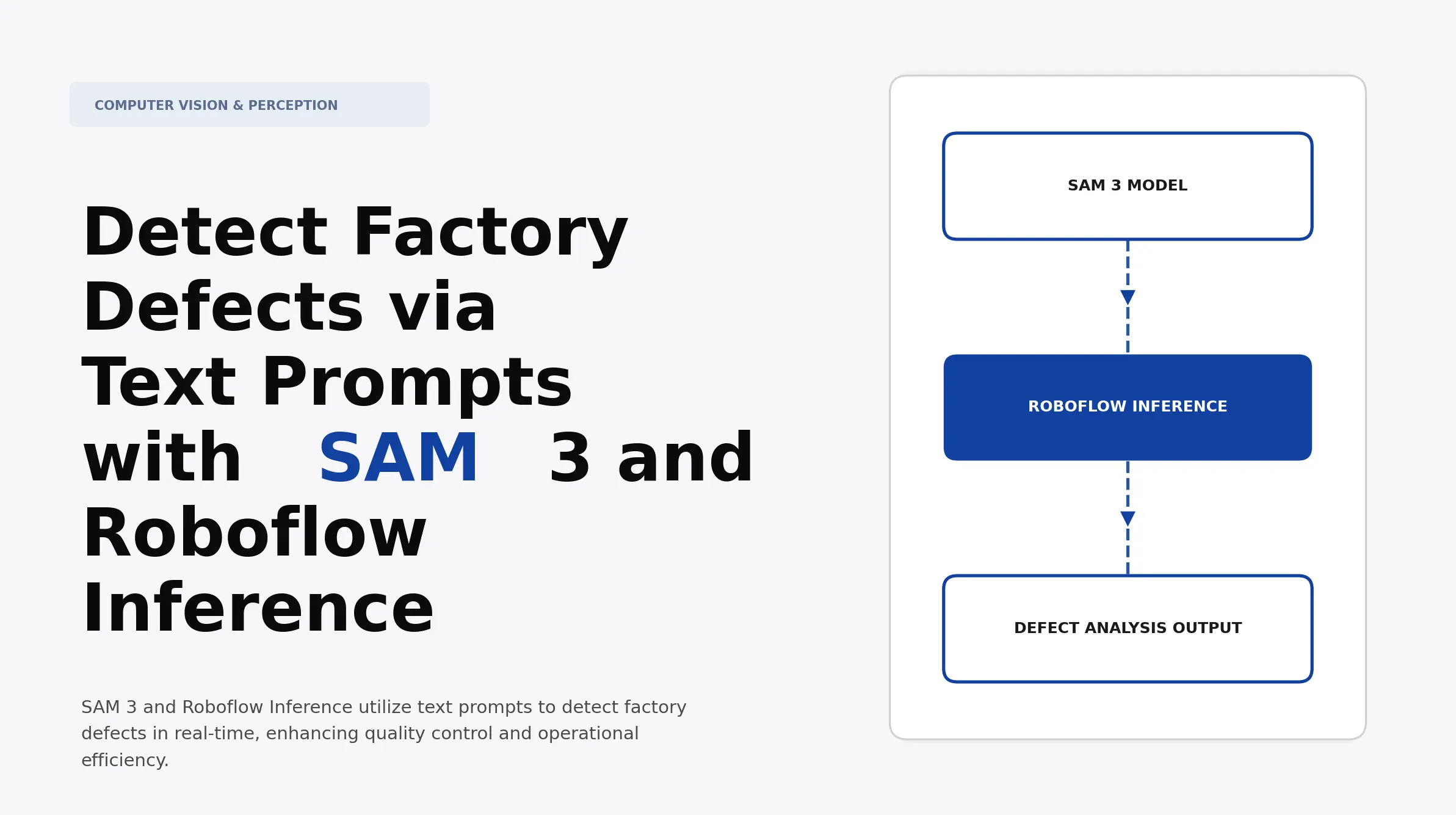 Factory Detect Detect Factory Defects via Text Prompts with SAM 3 and Roboflow ...