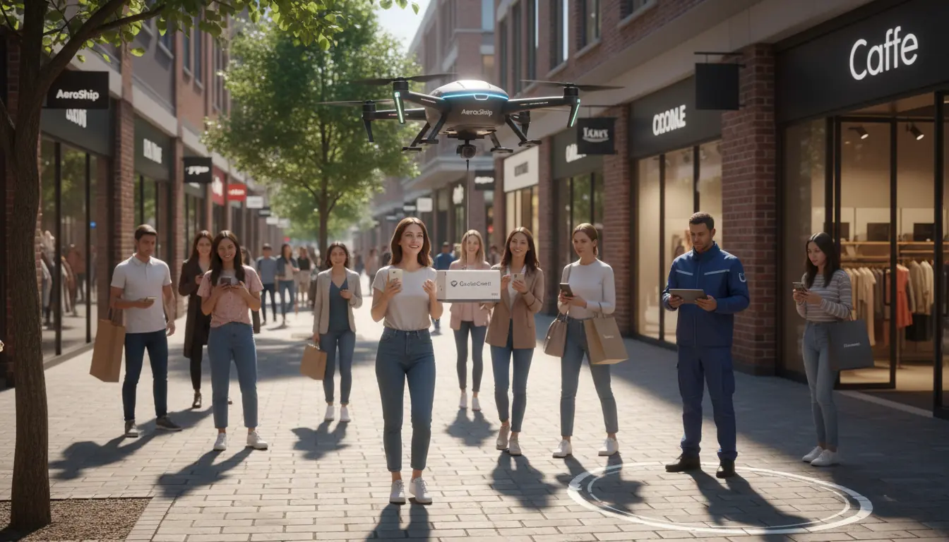 Ecommerce Innovation AI Drone Delivery