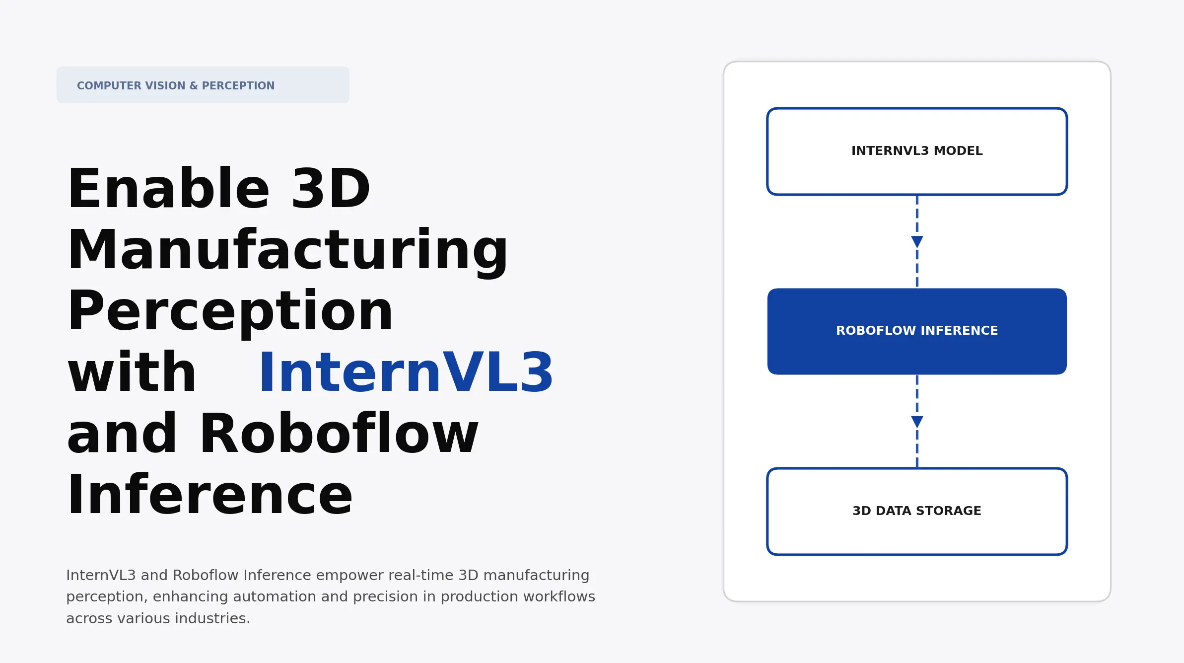 Enable 3D Manufacturing Perception with InternVL3 and Roboflow ...
