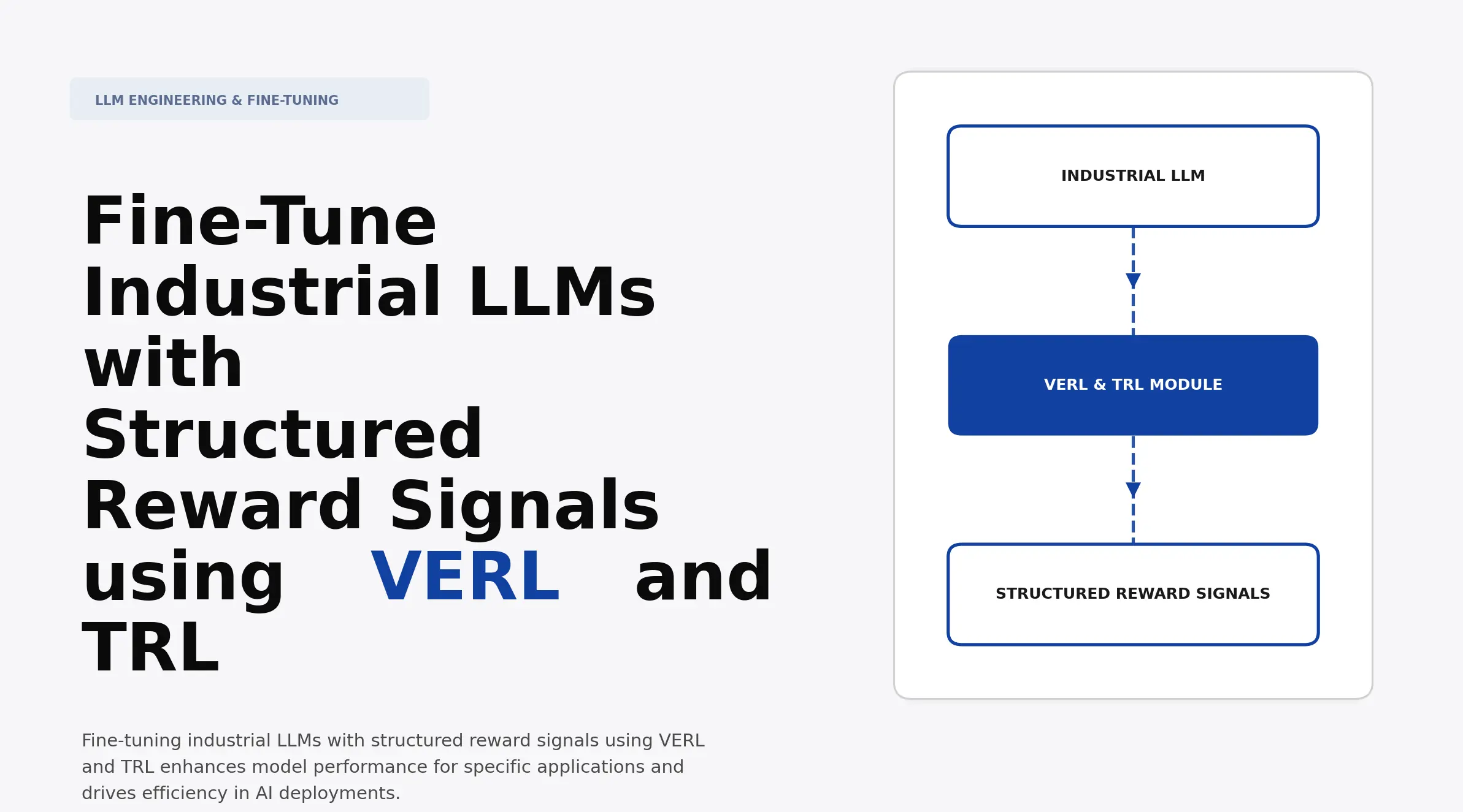 Fine-Tune Industrial LLMs with Structured Reward Signals using VERL and ...