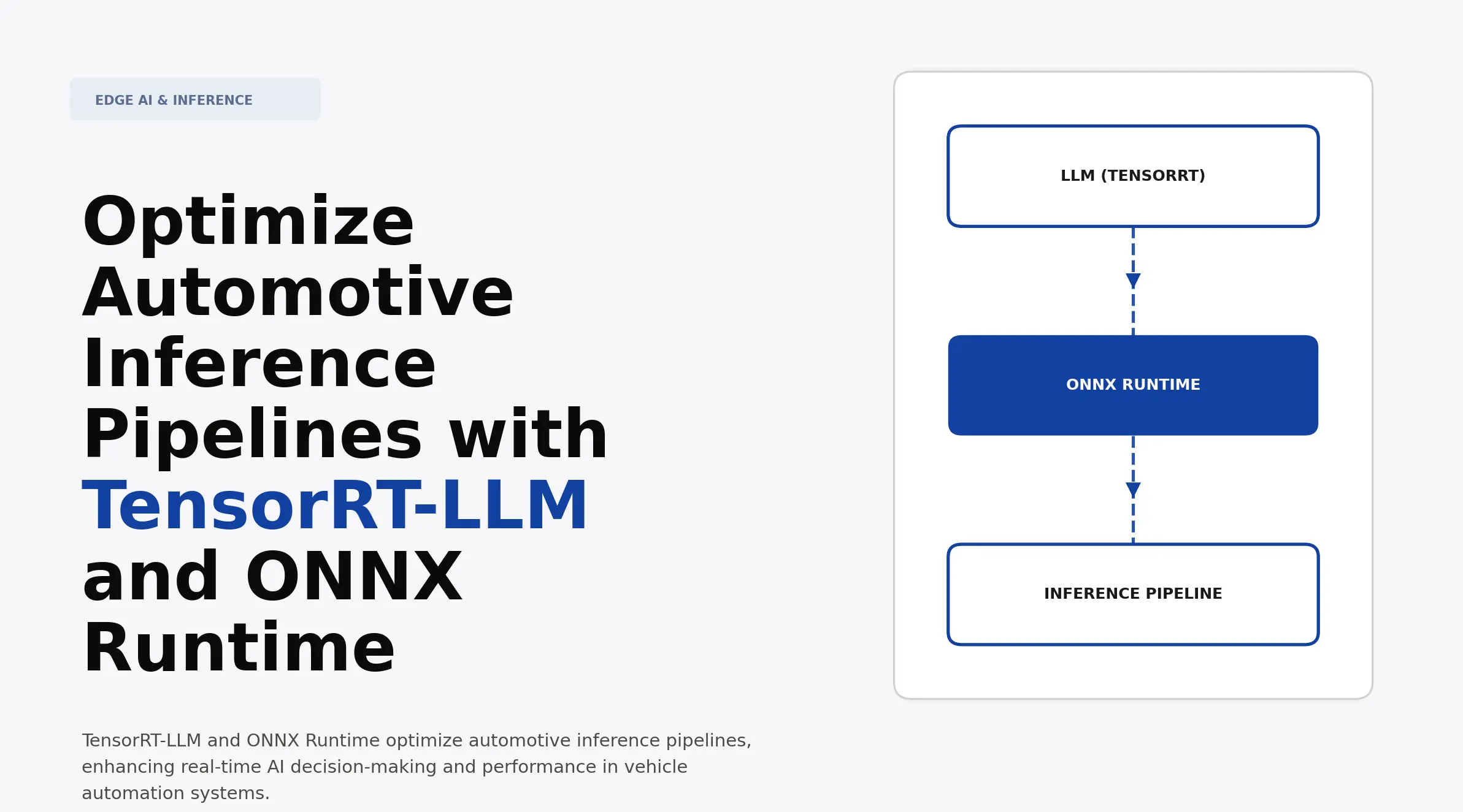Optimize Automotive Inference Pipelines with TensorRT-LLM and ONNX ...