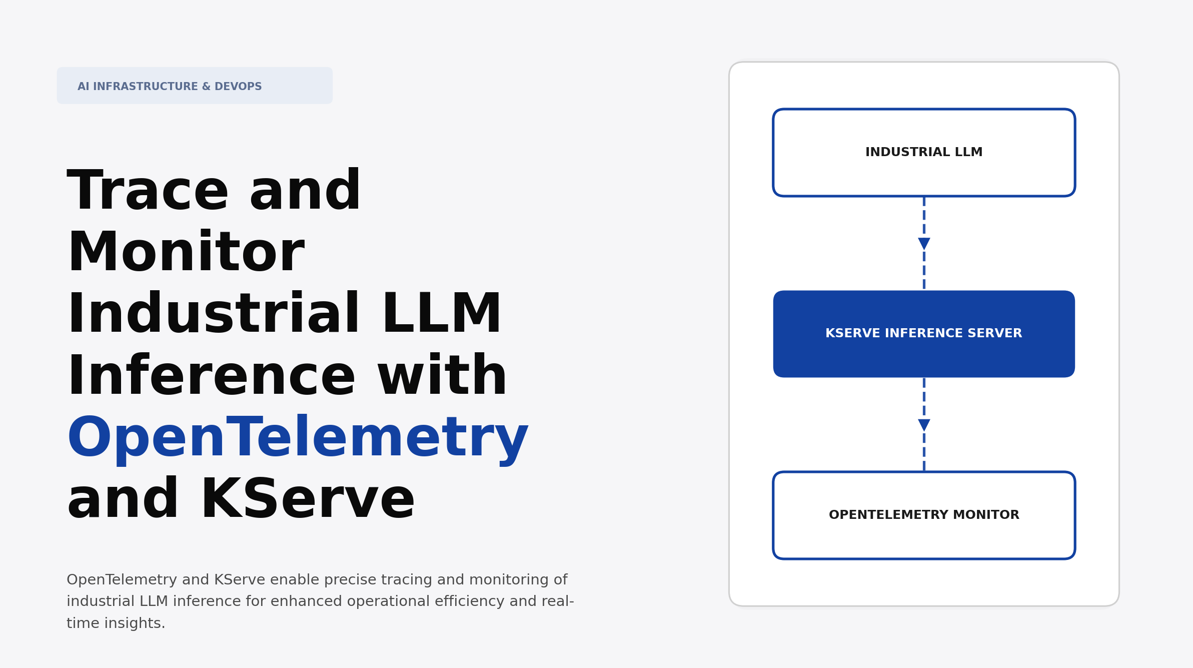Trace and Monitor Industrial LLM Inference with OpenTelemetry and KServe