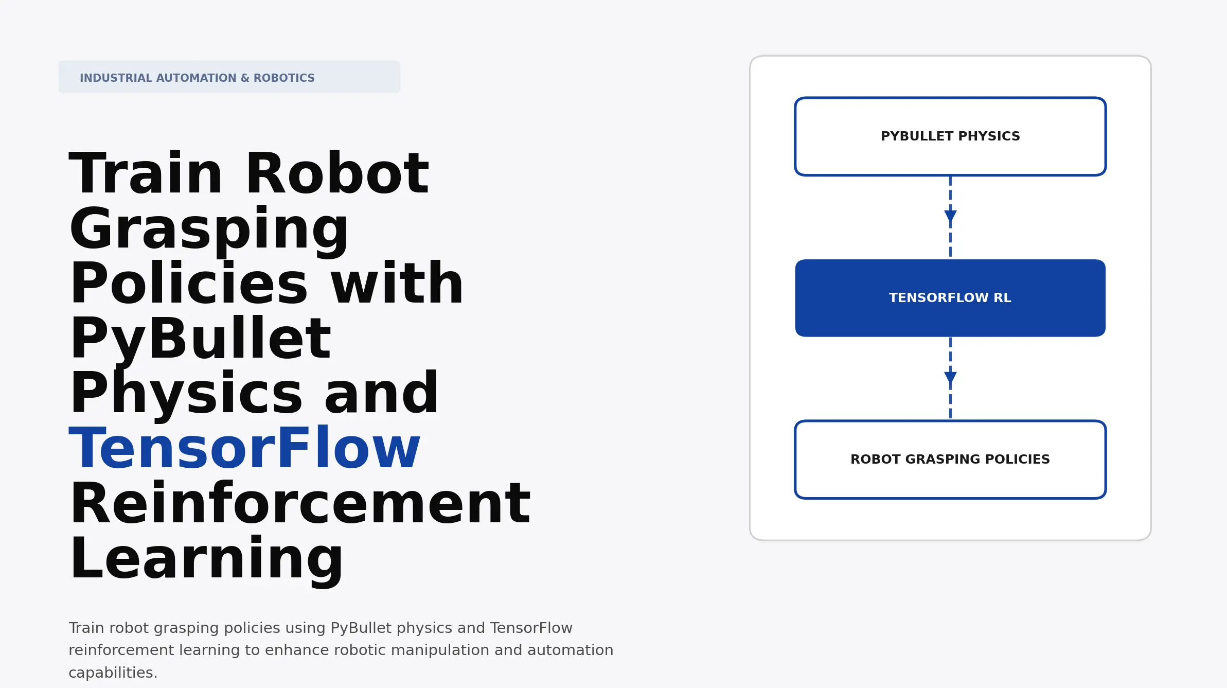 Train Robot Grasping Policies with PyBullet Physics and TensorFlow ...