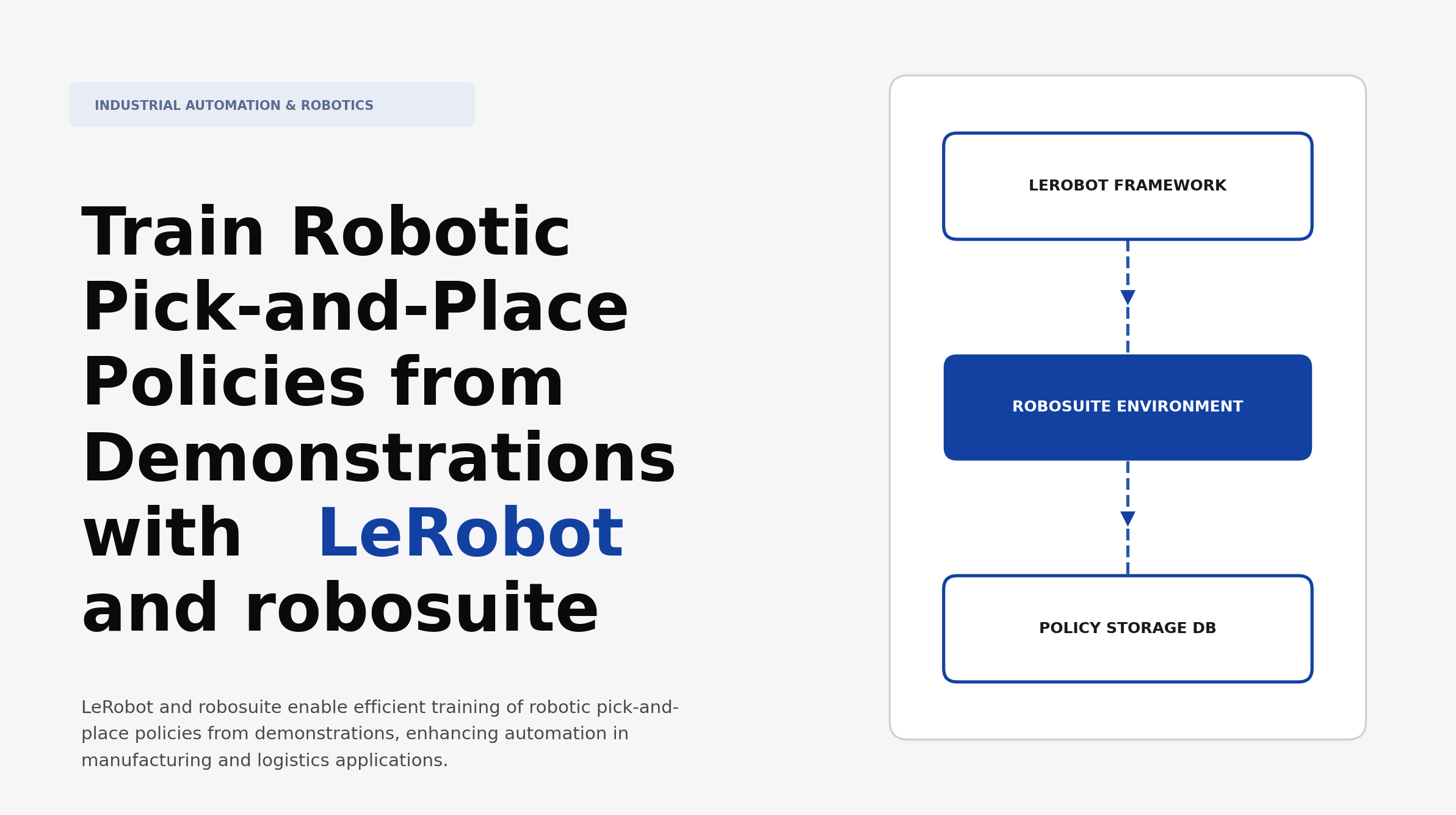 Train Robotic Pick-and-Place Policies from Demonstrations with LeRobot and robosuite